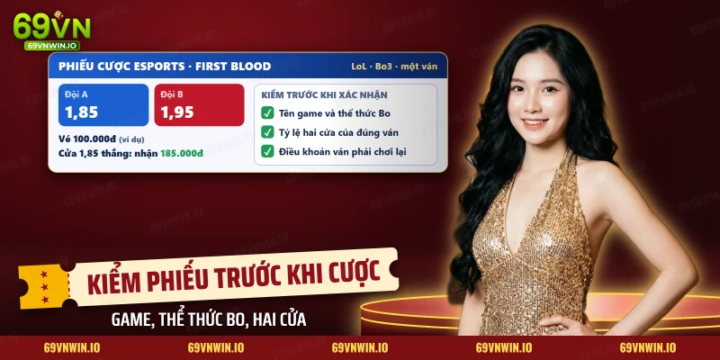 Phiếu cược esports với hai cửa First Blood của một ván